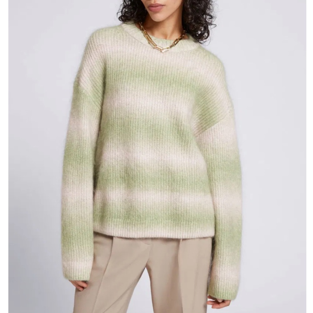 & Other Stories - Ribbed Mohair/Wool Striped Sweater